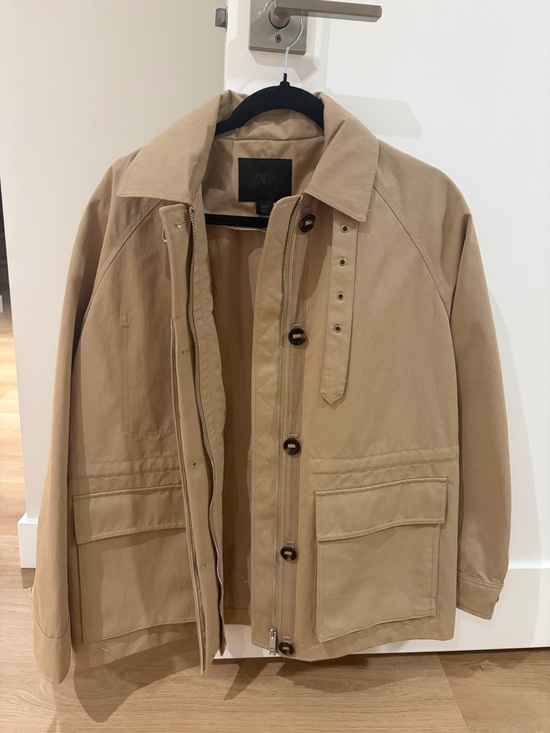 Zara Jackets & Blazers - Zara Women’s Beige/Tan Utility Jacket